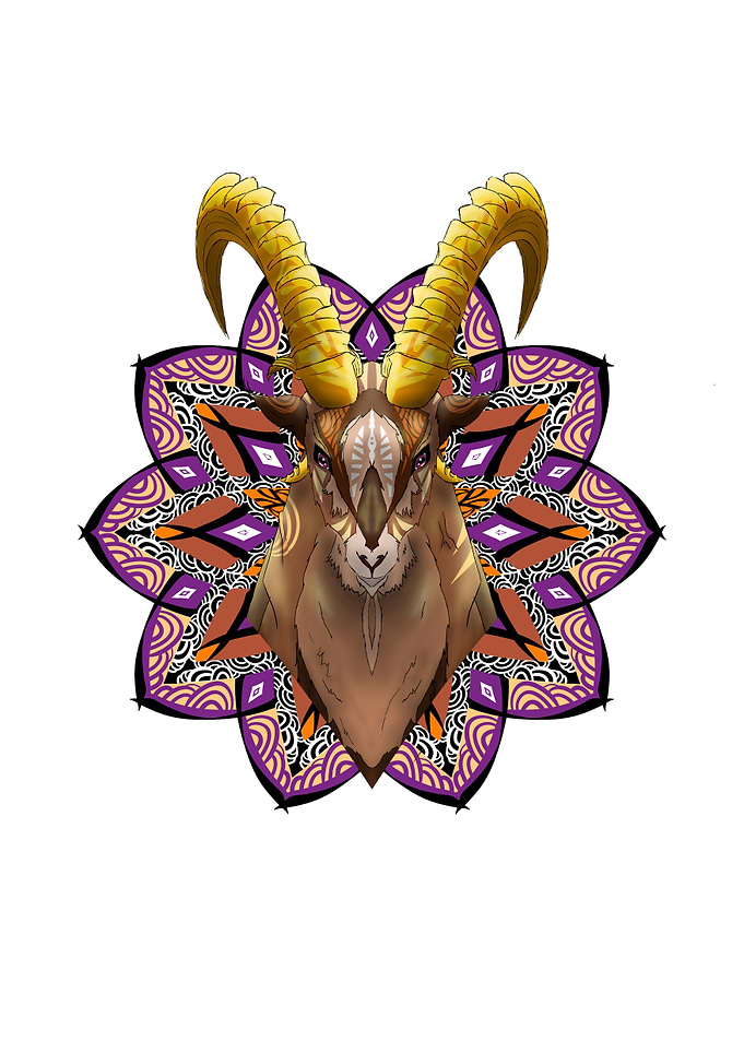 Goat mandala