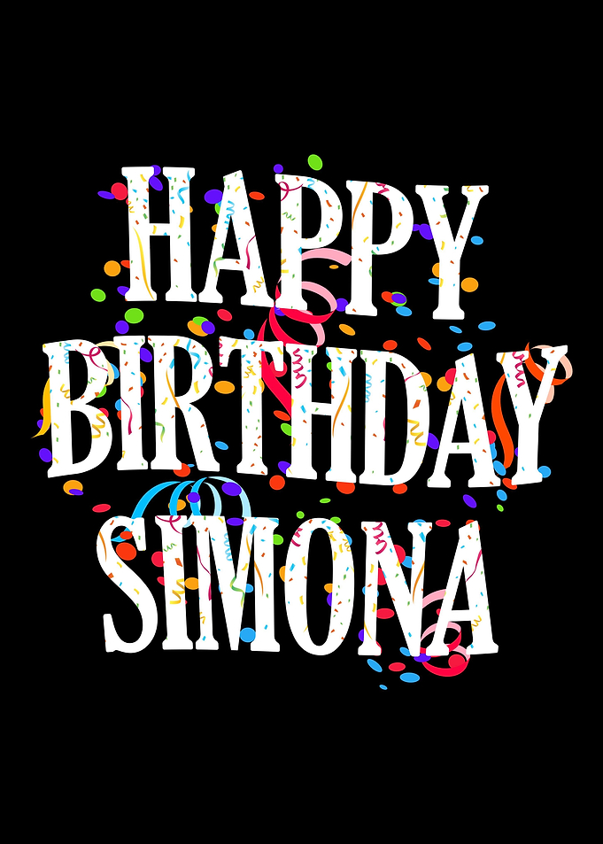 Happy Birthday Simona