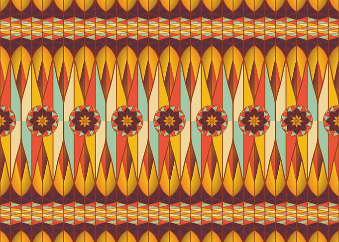 Colorful ethnic pattern