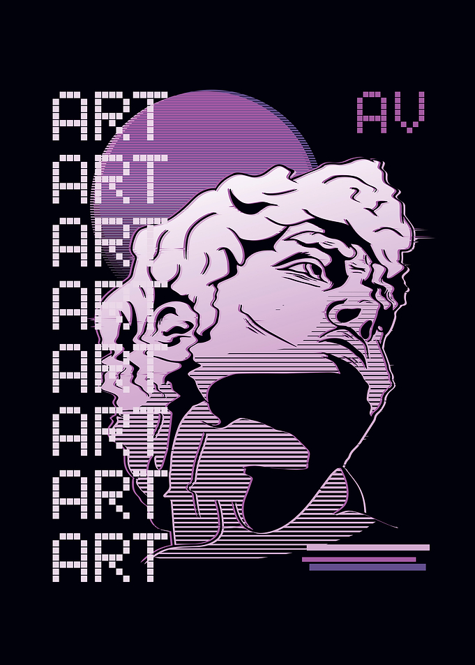 Vaporwave David kawaii