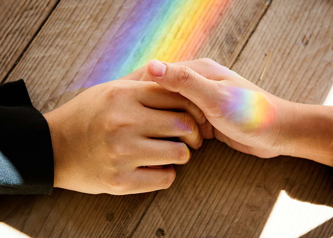 Holding hands
