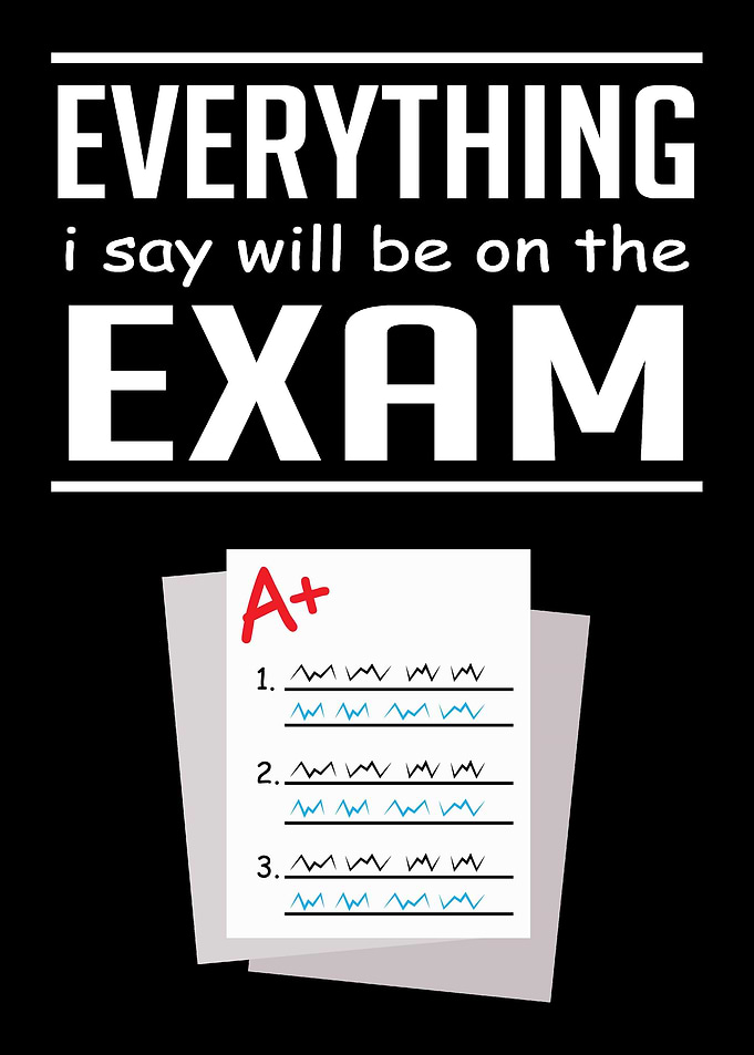 On The Exam Teacher or Ins