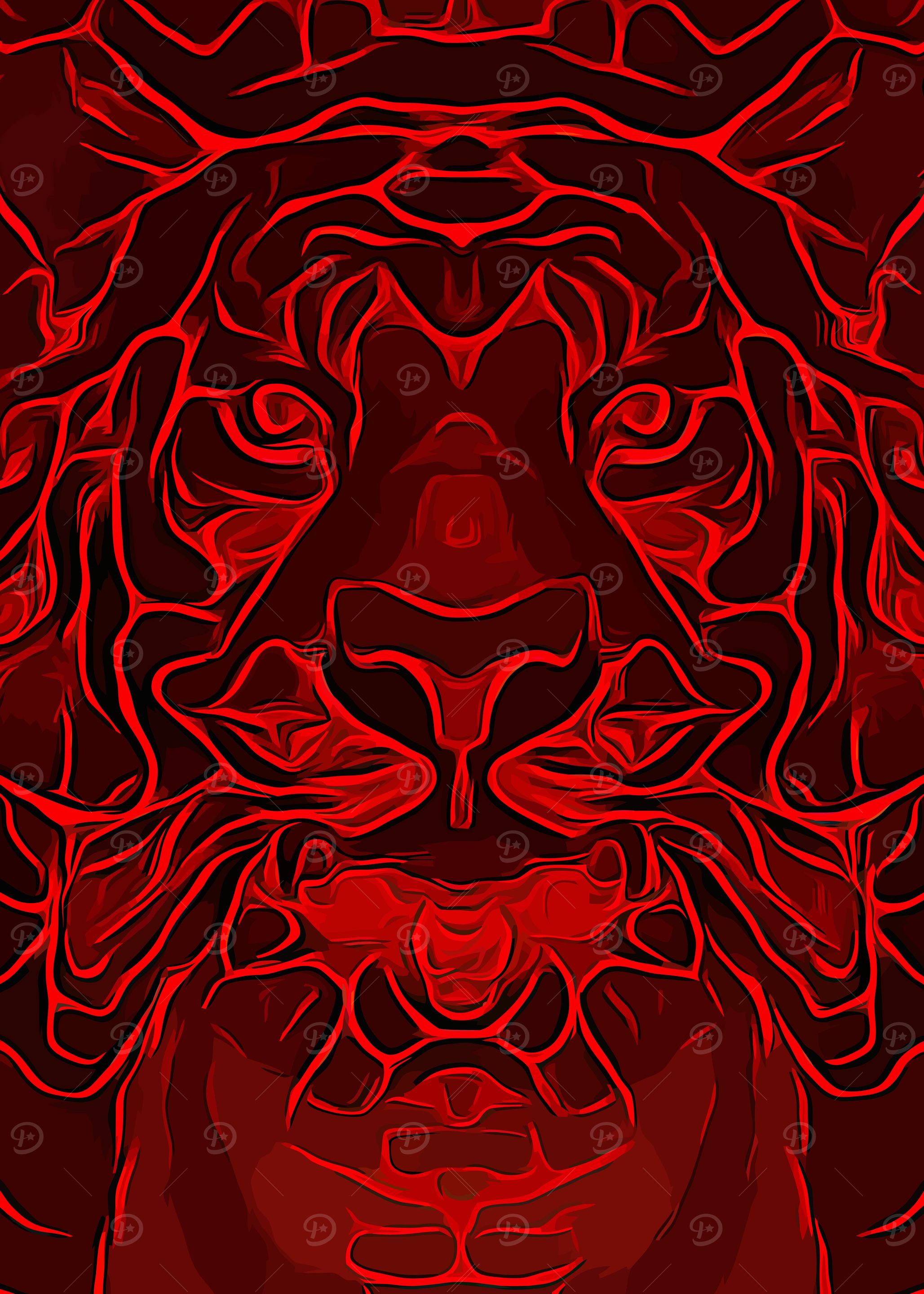 Tiger Red Mask