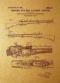 2 M1 Garand Rifle Patent