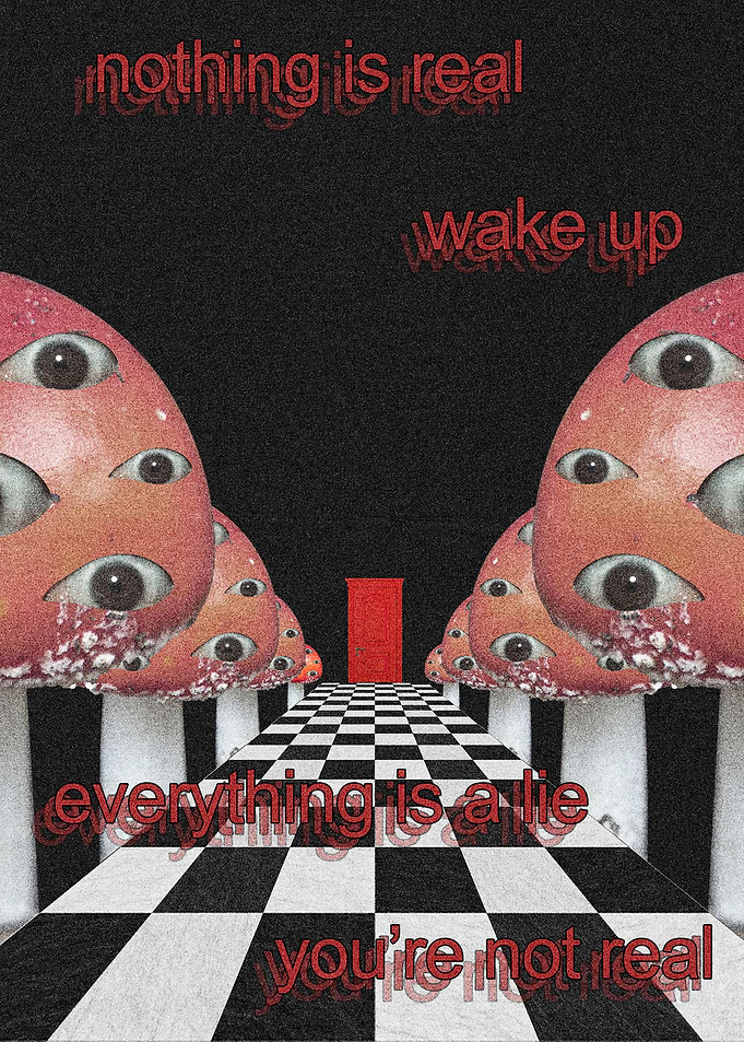 Weirdcore Mushroom Eyes