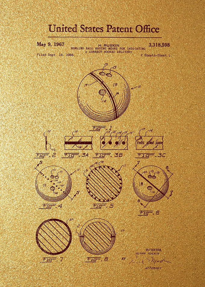 62 Bowling Ball Patent
