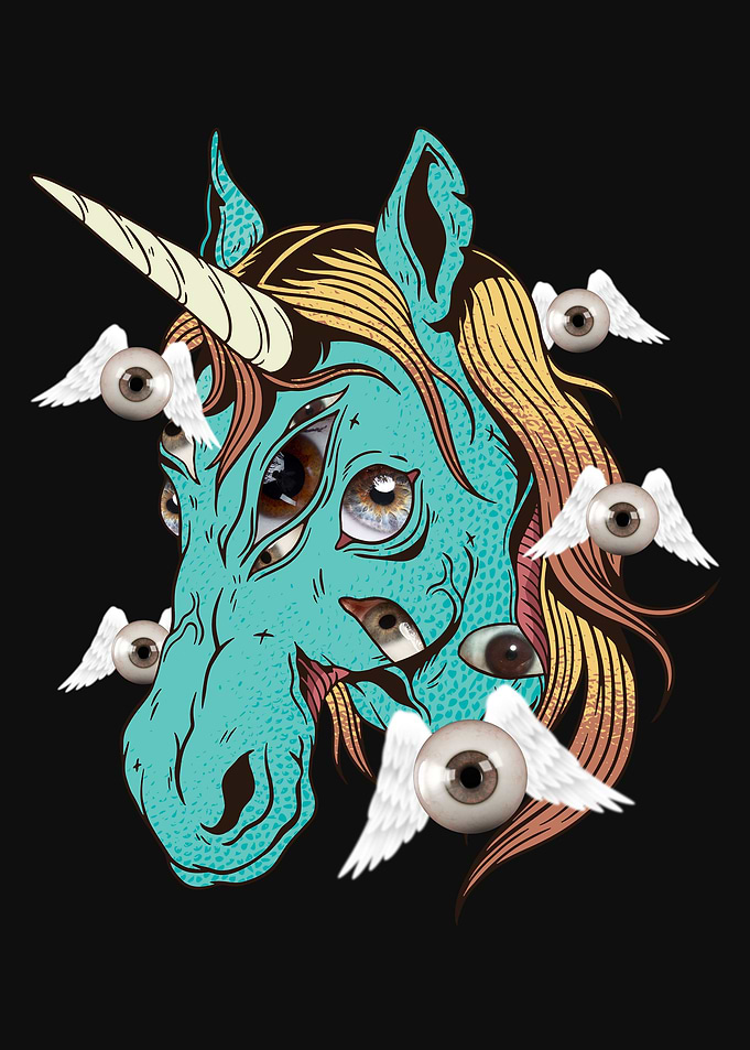 Weirdcore Zombie Unicorn