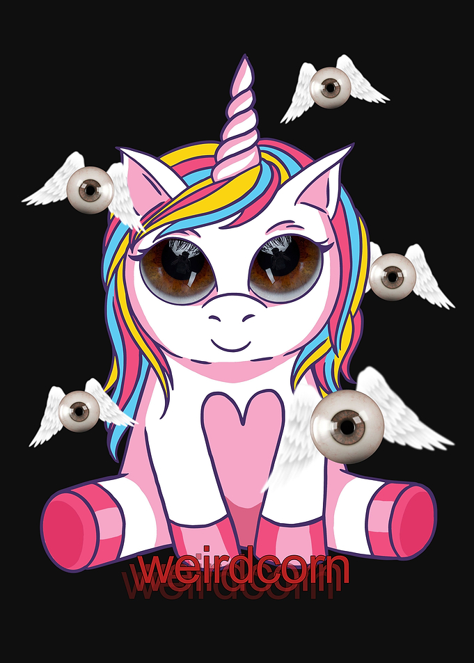 Weirdcore Kawaii Unicorn