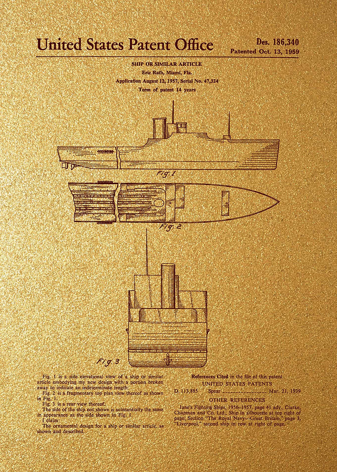 6 1956 Ship Patent