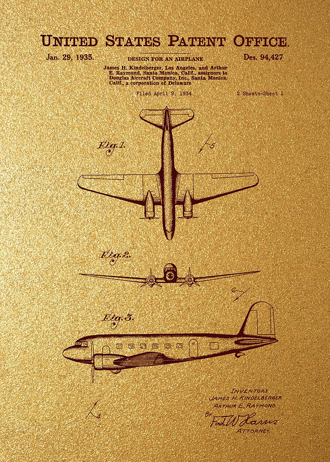 26 Douglas DC2 Plane Pat