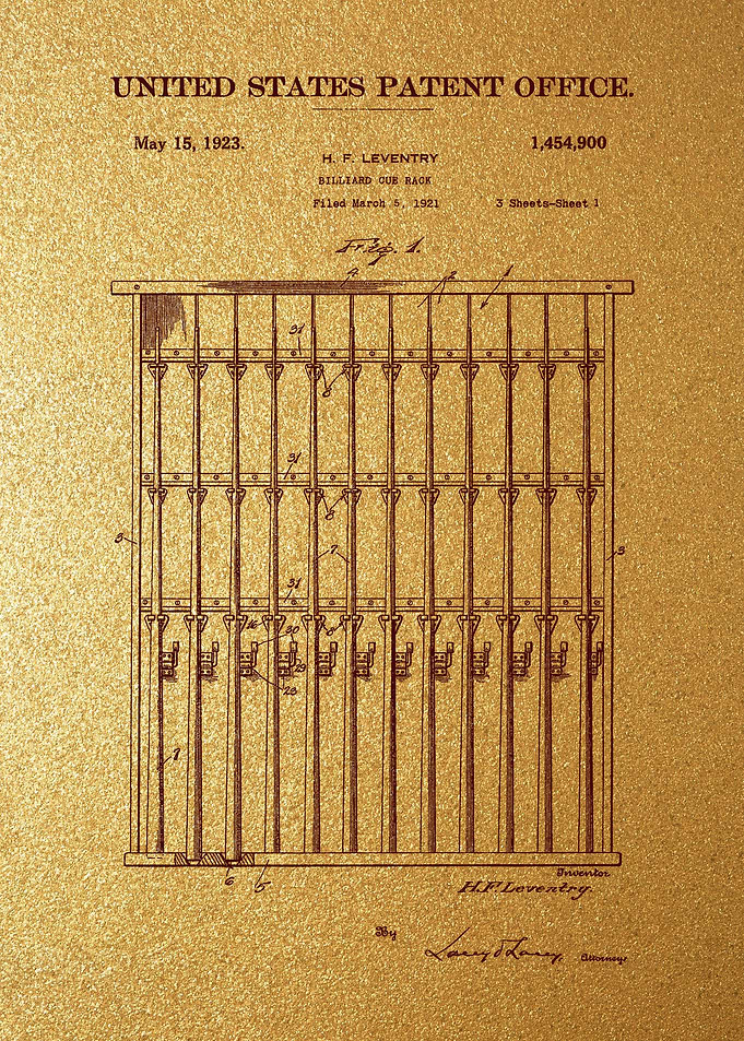 74 Billiard Cue Rack Pate