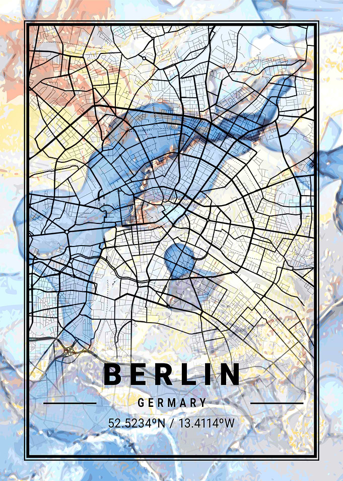 Berlin City Map Germany