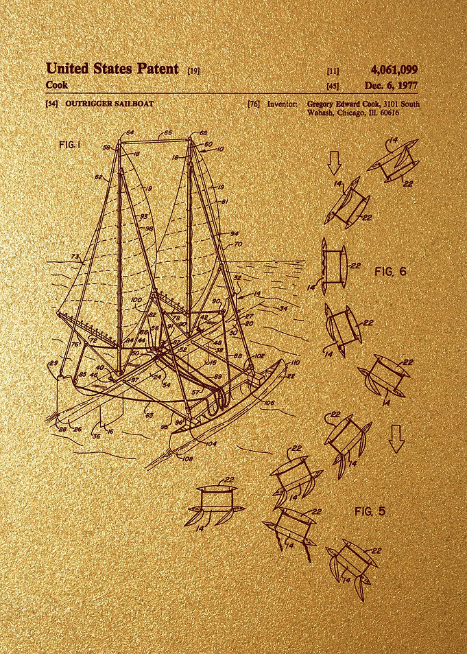 8 Outrigger Sailboat Pate