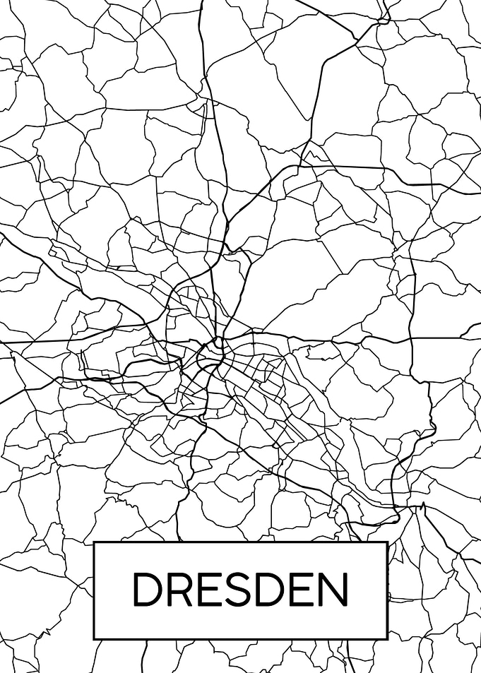 Dresden Minimal City Map