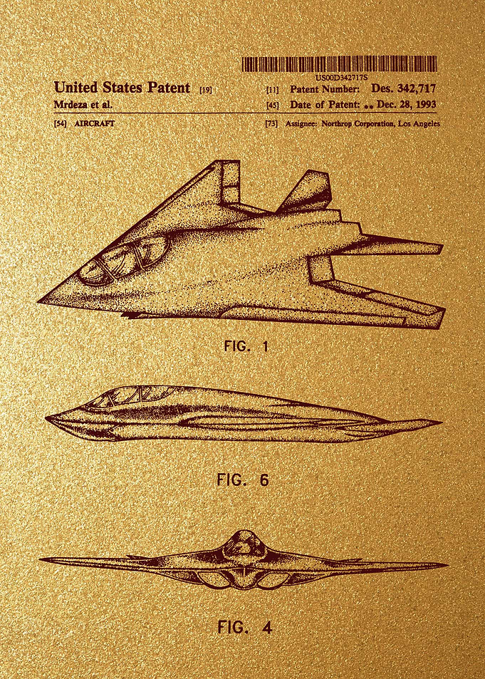 18 Stealth Aircraft Paten