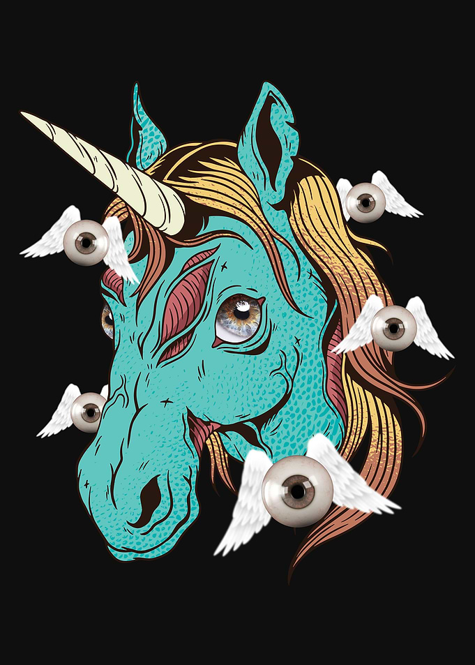 Weirdcore Zombie Unicorn