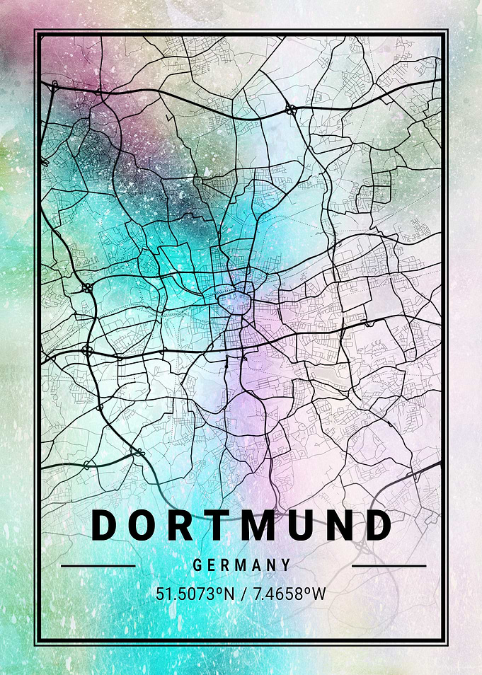 Dortmund City Map Germany