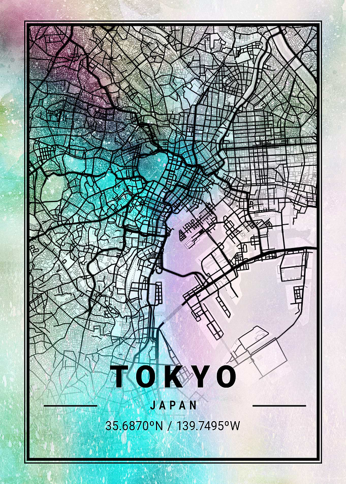 Tokyo City Map Japan