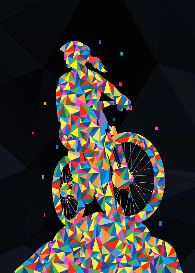 Downhill Bike Girl