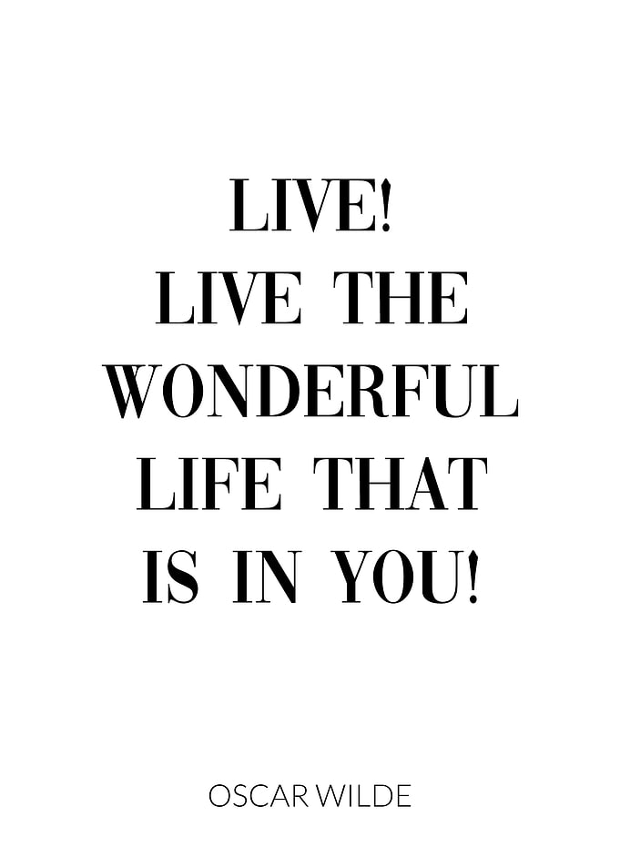 Oscar Wilde Quote Life