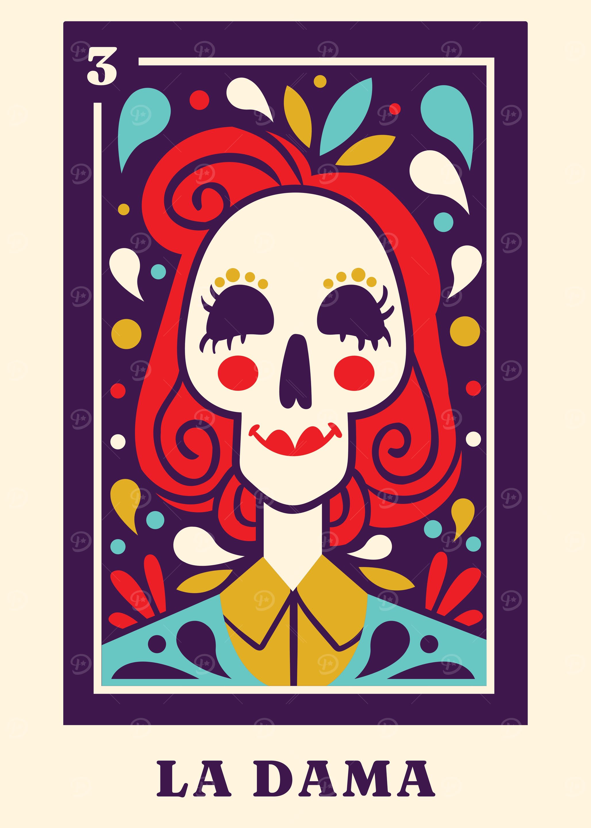 La Dama Muertos Tarot