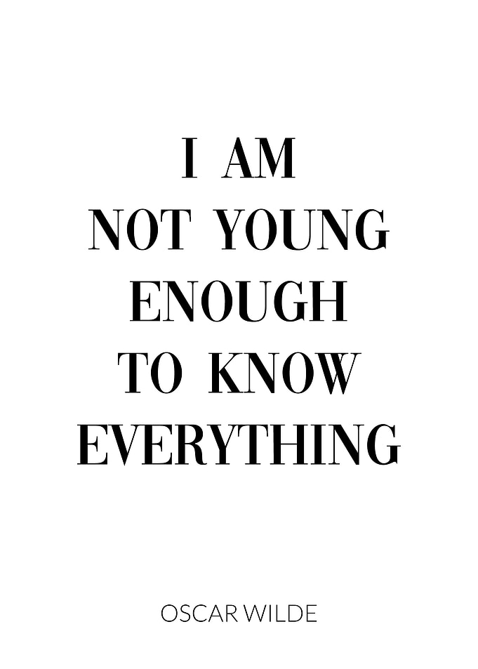 Oscar Wilde Quote Young