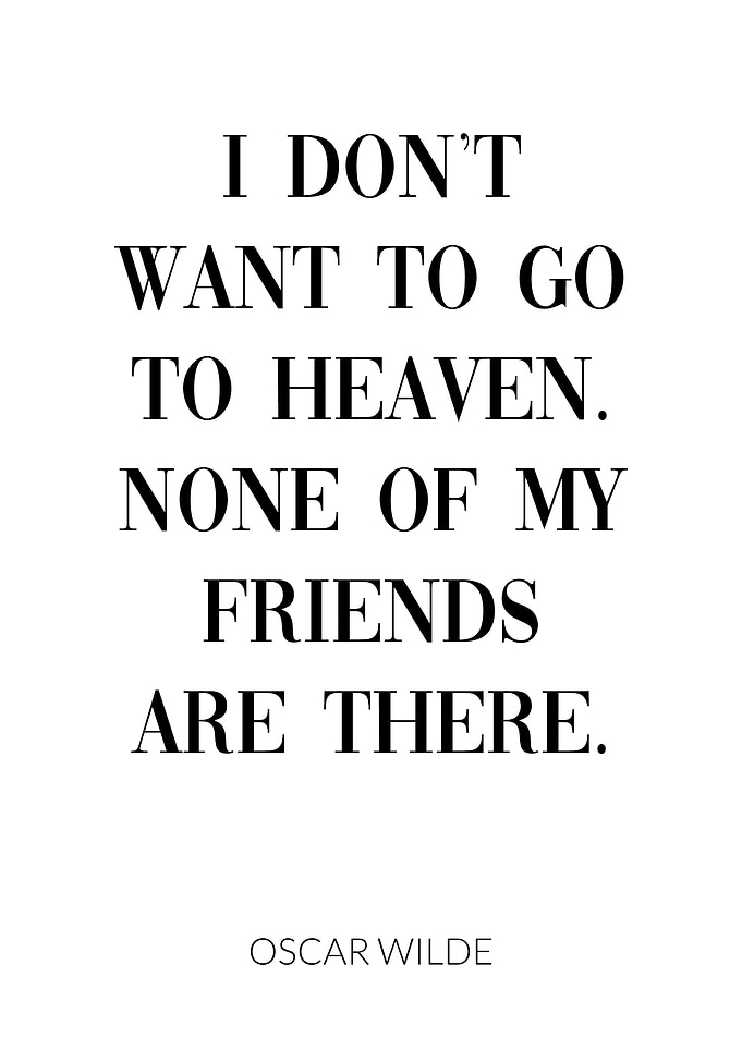 Oscar Wilde Quote Friends