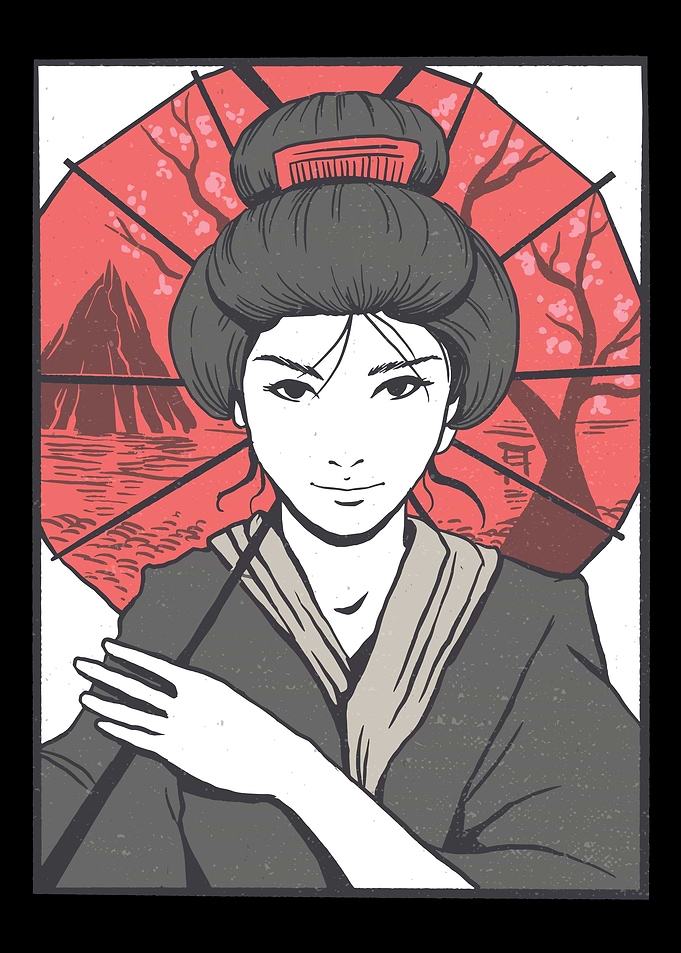 Geisha umbrella