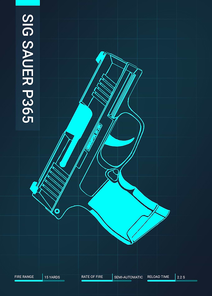 Sig sauer p365 Pistol Gun