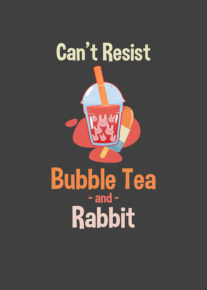 Bubble Tea Kawaii Saying