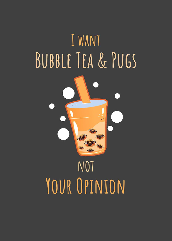 Boba Tea Kawaii Mops