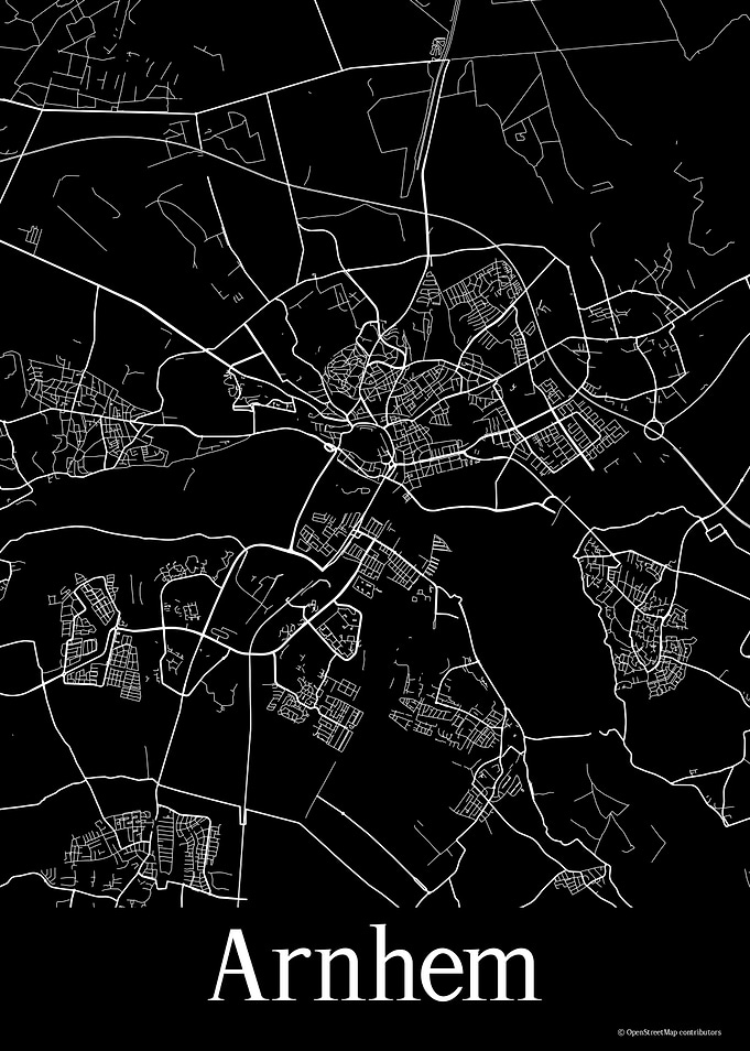 Arnhem Black Map