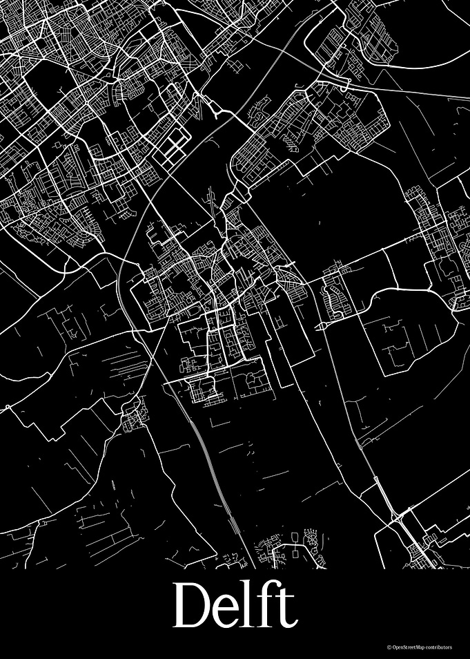 Delft Black Map