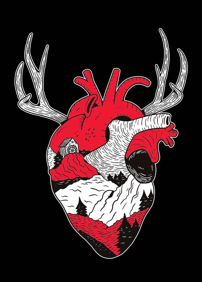 Human heart forest