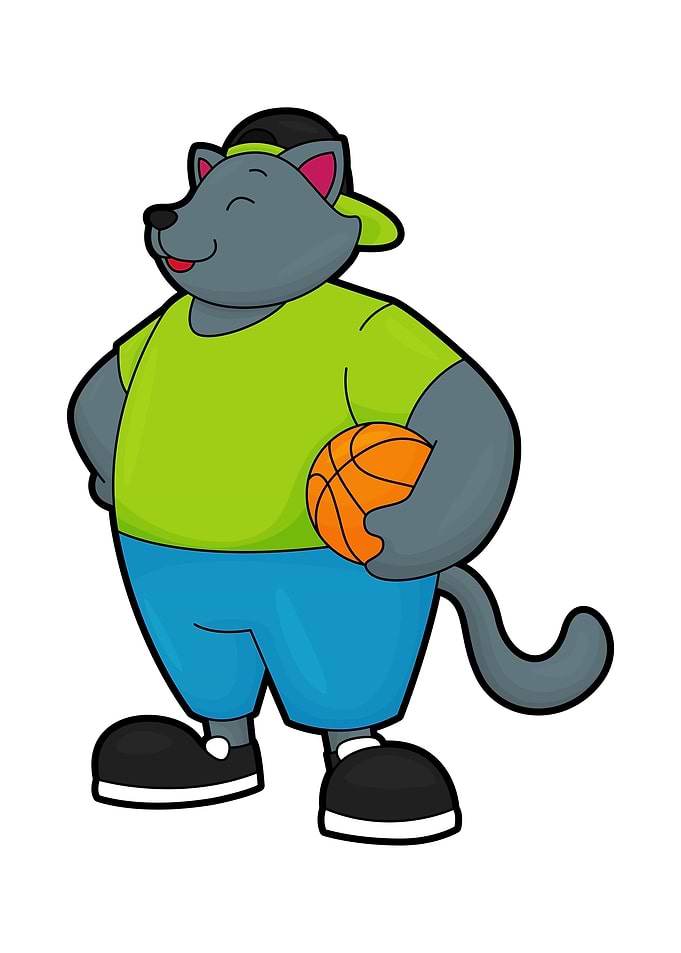 Cat Basketball Cap