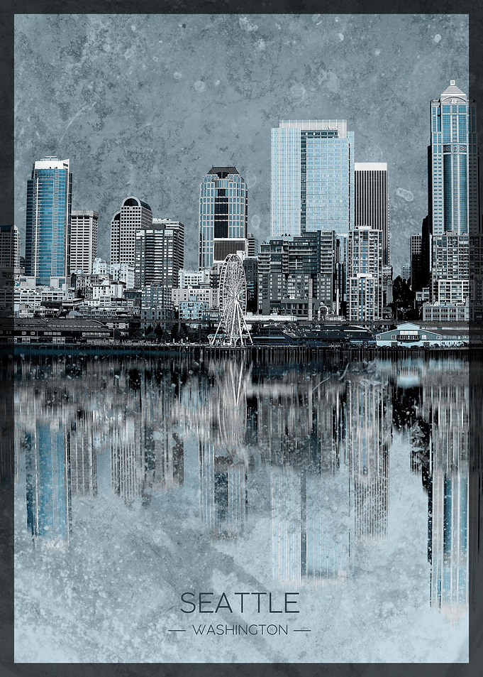Seattle Skyline Portrait