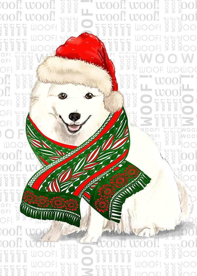 Japanese Spitz Christmas