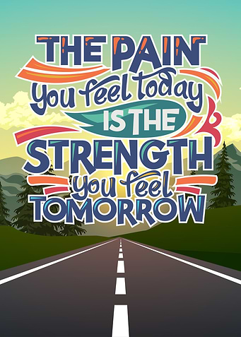 the pain you feel today is