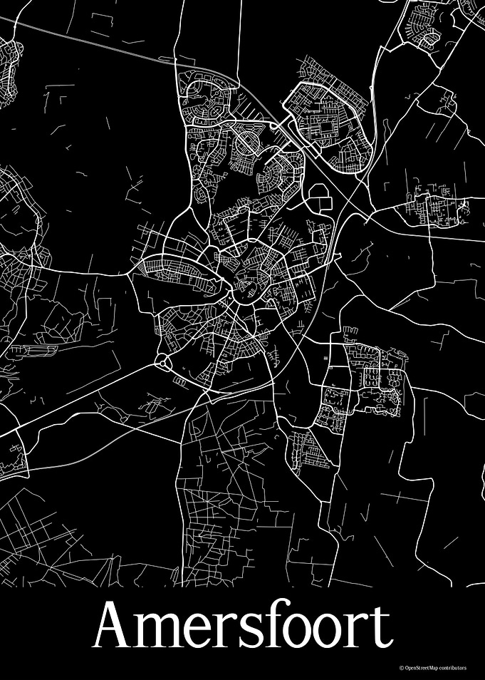 Amersfoort Black Map