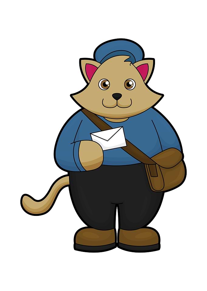 Cat Postman Letter