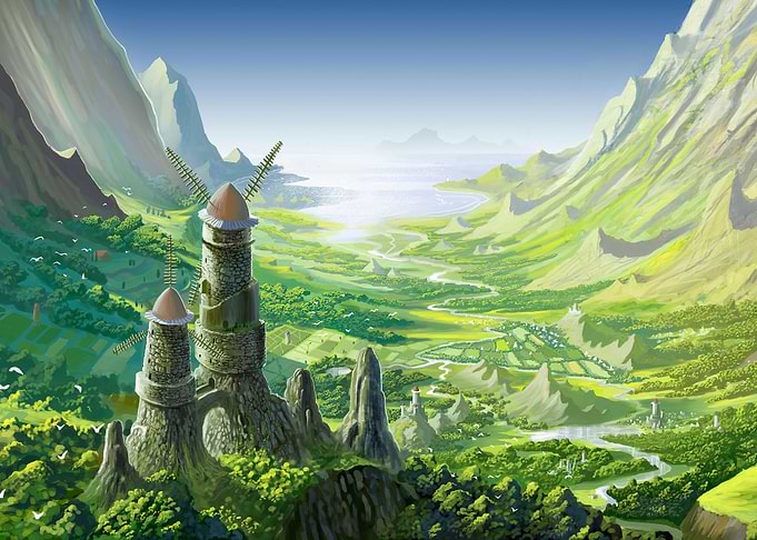 The valley of the wind