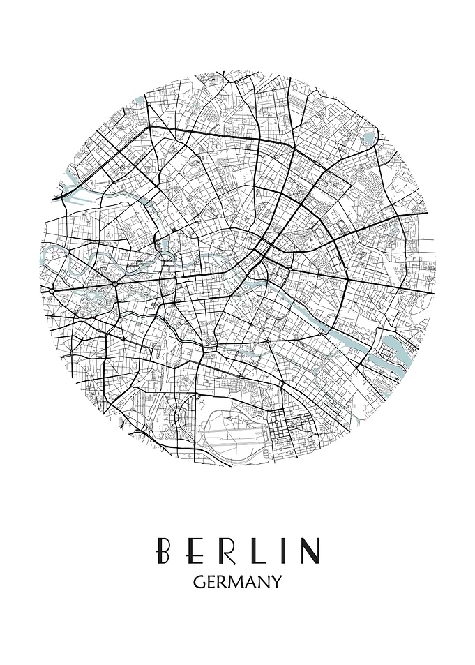 Berlin City Map Germany