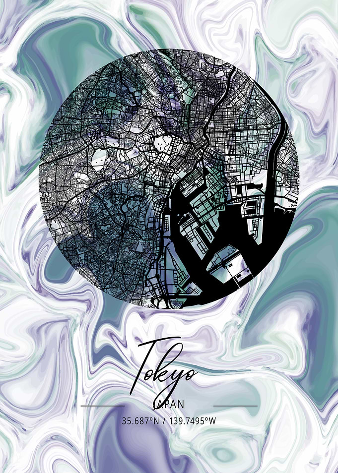 Tokyo City Map Japan