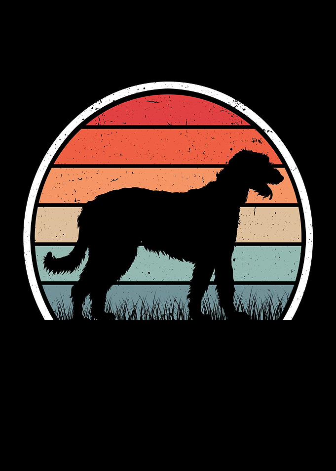 Irish Wolfhound Retro