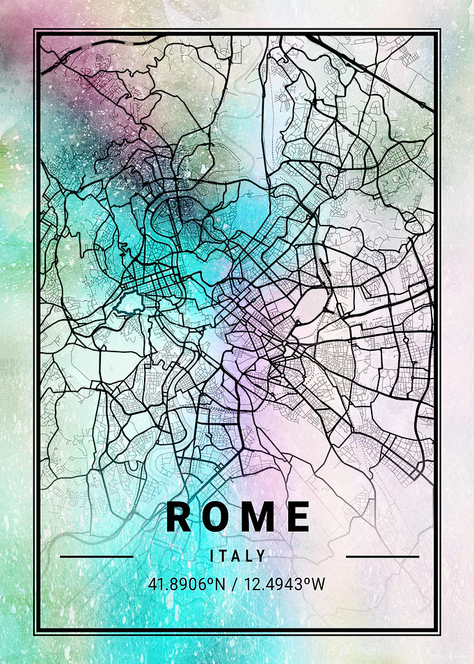 Rome Map Italy