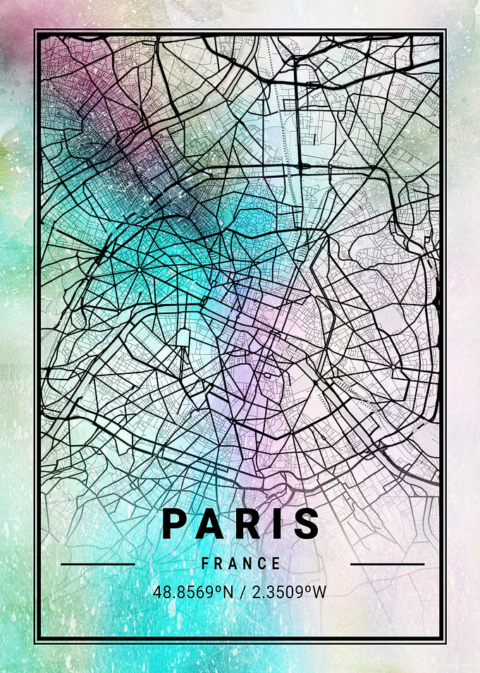 Paris City Map France