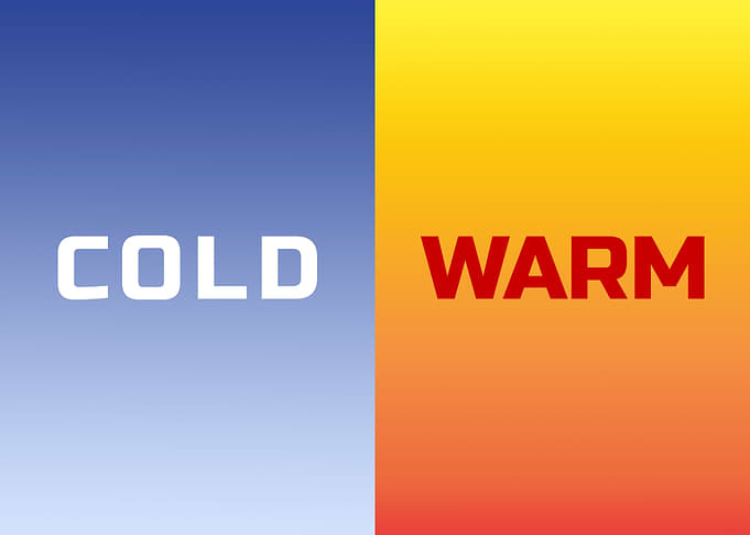 Gradient contrast coldwarm