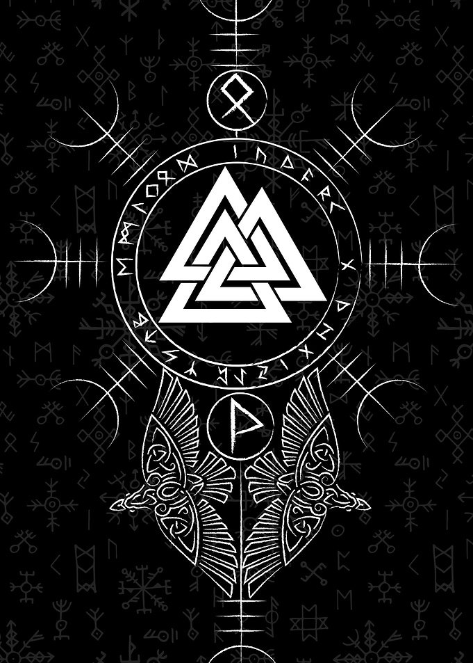 Mystical Viking Valknut