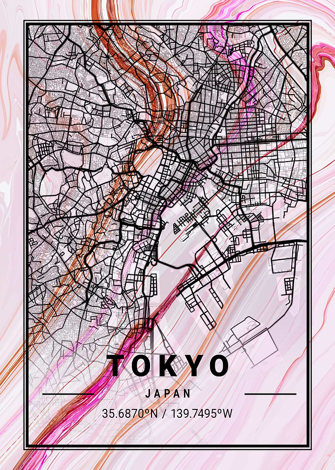 Tokyo City Map Japan