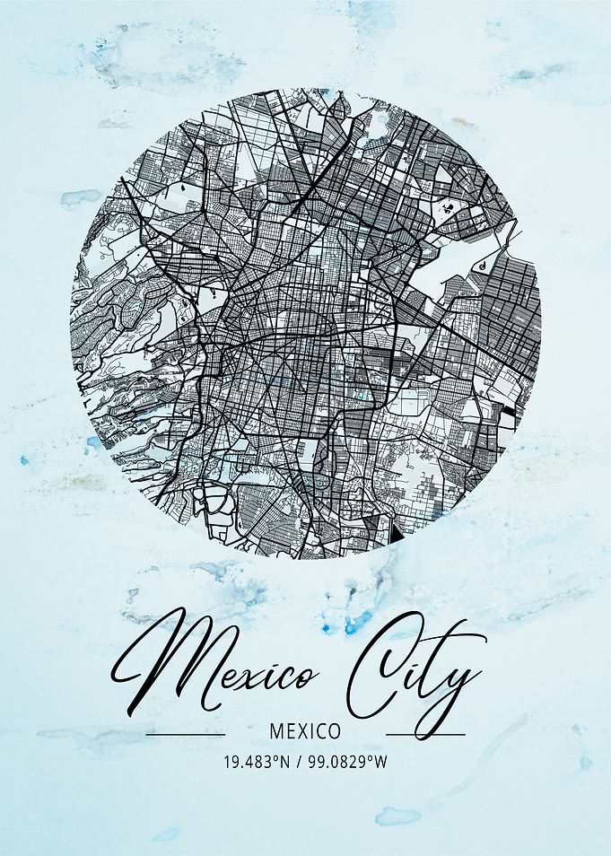 Mexico City Alpha Watercol